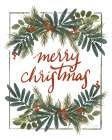 Holly Green Merry Christmas Art Print