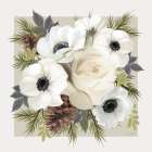 Winter Anemone Bouquet Art Print