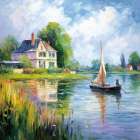 Sunday Sailing Art Print