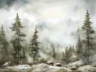 Winter Hike Art Print