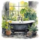 Bathtub Sanctuary 2 Art Print