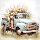 Flower Haul Art Print
