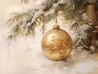 Hanging on to Christmas Art Print