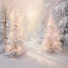 Golden Hour in Winter Art Print