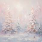 Frosted Forest Art Print