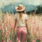 Wildflower Walk Art Print