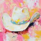 Cowgirl Hat Art Print