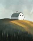 Barn on the Hill Art Print