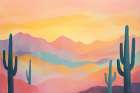 Sunrise Mountains Art Print