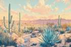 Day in the Desert Art Print
