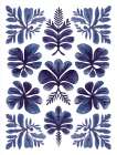 Blue Motif Art Print