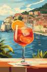 Summer Sipping Art Print