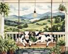 Cows with a View Art Print
