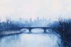 Blue City View Art Print