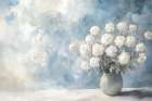 Cloudy Floral Art Print