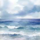 Watercolor Waters Art Print