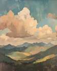 Mountain Cloudscape Art Print
