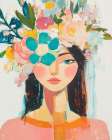 Wildflower Woman Art Print