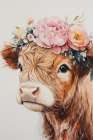 Petunia with Peony Art Print