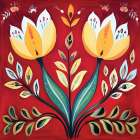 Fire and Flora Art Print