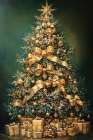 Golden Christmas Art Print