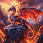 Fire Dragon Art Print
