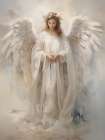 Peaceful Angel Art Print