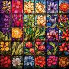Stained Glass Quilt Art Print