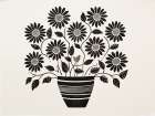Floral Blockprint II Art Print