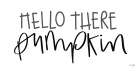 Hello There Pumpkin Art Print