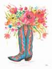 Blooming Boot Art Print