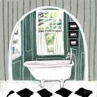 Whimsical Washroom II Art Print