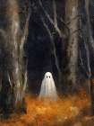 Ghostly Woods Art Print