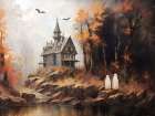 Twin Haunts Art Print