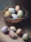 Basket of Eggs Art Print