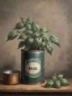 Basil Art Deco Print