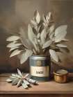 Sage Art Deco Print