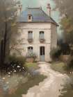 The Quiet Cottage Art Print