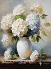 Wispy Hydrangeas Art Print
