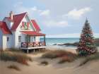 Coastal Christmas Art Print