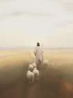In His Footsteps Art Print