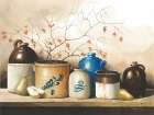 Pears and Crockery Art Deco Print