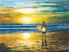 Sunset Ride Art Print