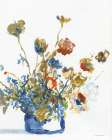 Blue Bees Art Print