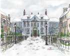 Christmas in Town Landscape Print