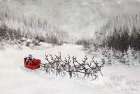 Afternoon Sleigh Ride Art Print