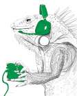 I-guana Game All Day Modern Print