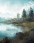 Glitter on the Lake Art Print