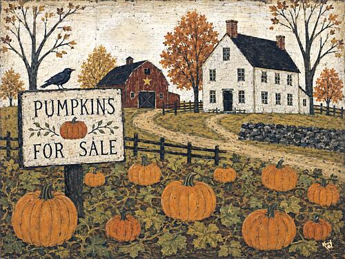 Pumpkins for Sale Art Print
