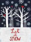 Let It Snow Art Print